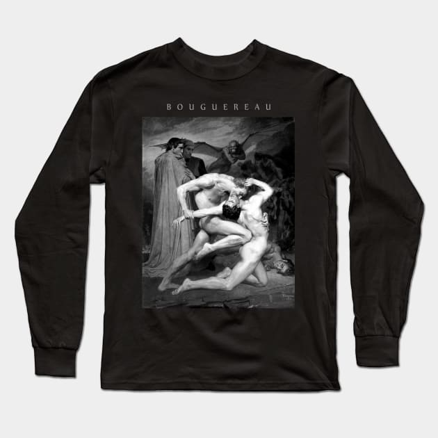 Dante and Virgil in Hell (Black and Grey) Long Sleeve T-Shirt by Artilo